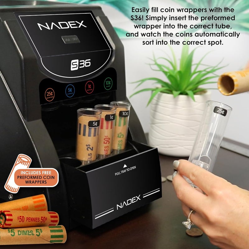 Nadex 36SN Automatic Coin Sorter and Wrapper - Image 3